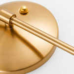 Bild in Gallery-Viewer laden, Brushed gold wall plate and curved arm detail