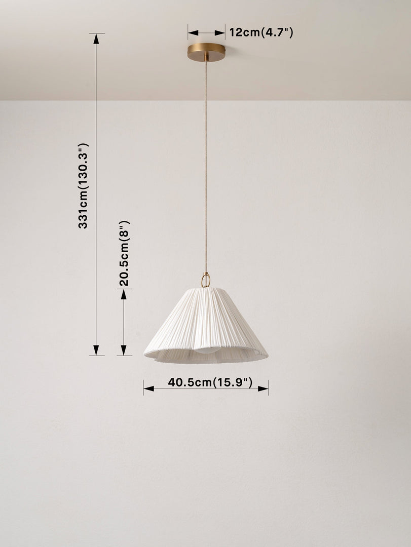 Luminella Scalloped Pendant Light — Modern Statement Designer Ceiling Light for Dining Room