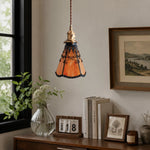 Cargar imagen en el visor de la Galería, orange red pendant accent corner