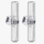 Cargar imagen en el visor de la Galería, Ridged Shade Armed Cup Metal Plate Wall Light