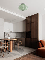 Load image into Gallery viewer, Retro Milk Semi Flush Mount Eloise Ceiling Light
