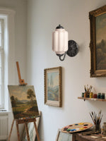 Load image into Gallery viewer, Vintage Milk Glass Sconce Bedside Hallway Eloise Wall Sconce
