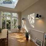 Cargar imagen en el visor de la Galería, Lámpara de Pared Ajustable de Metal Mate Modryx - Aplique de Pared Moderno y Minimalista para Pared Destacada de Sala de Estar