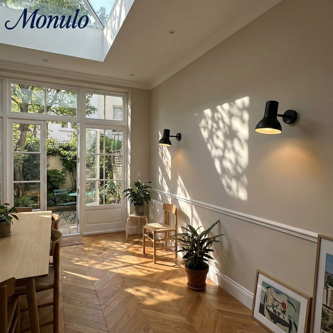 Lámpara de Pared Ajustable de Metal Mate Modryx - Aplique de Pared Moderno y Minimalista para Pared Destacada de Sala de Estar