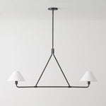 Load image into Gallery viewer, Diora Linen Shade Chandelier - 2 or 4 Light Dining and Island Light

