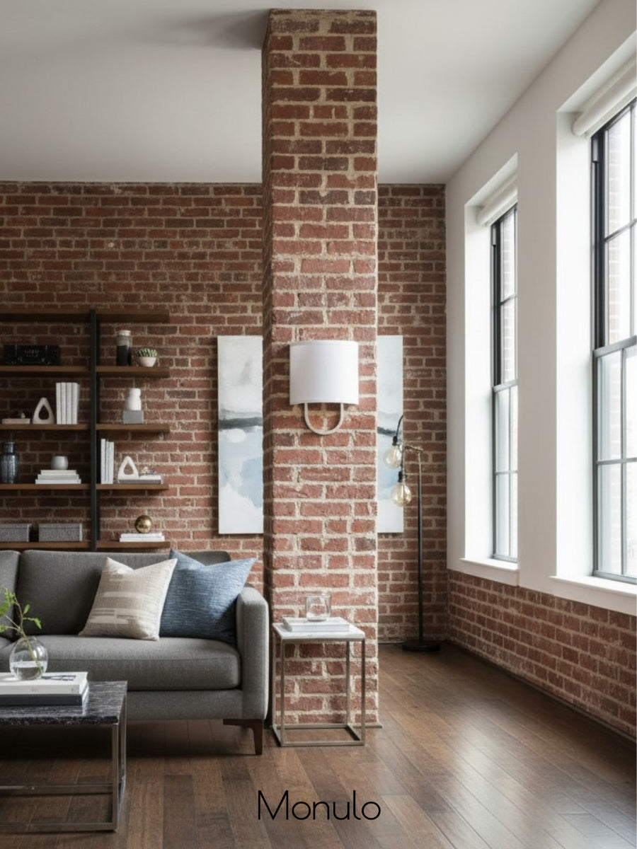 Nolvara Fabric Shade Wall Lamp - Modern Bedroom Wall Sconce for Cozy Lighting