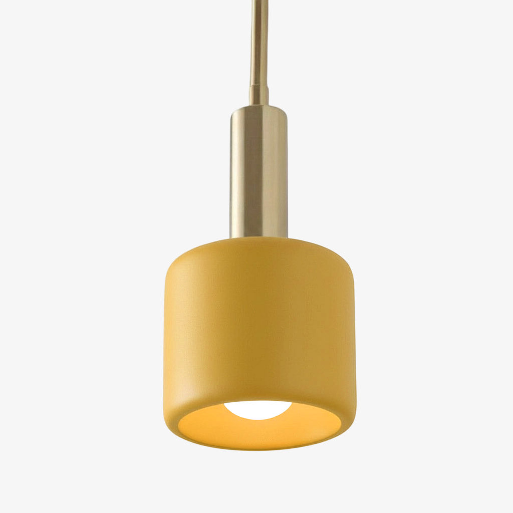 Suspension contemporaine minimaliste et élégante Cerova – Abat-jour en porcelaine ivoire pour îlot de cuisine et chambre 