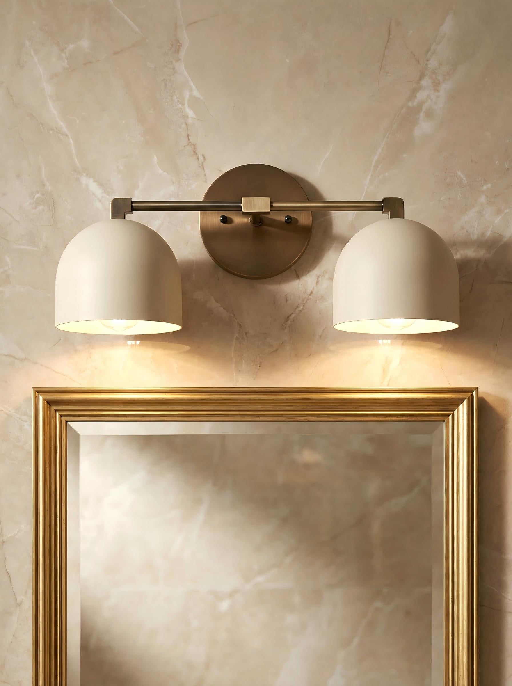 Metio Dome Schminkspiegel Wandleuchte – Mid-Century Leuchte für Badezimmer