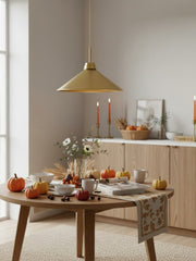 Aurenza Modern Farmhouse  Cone Pendant Light – Dimmable Kitchen and Entryway Lighting