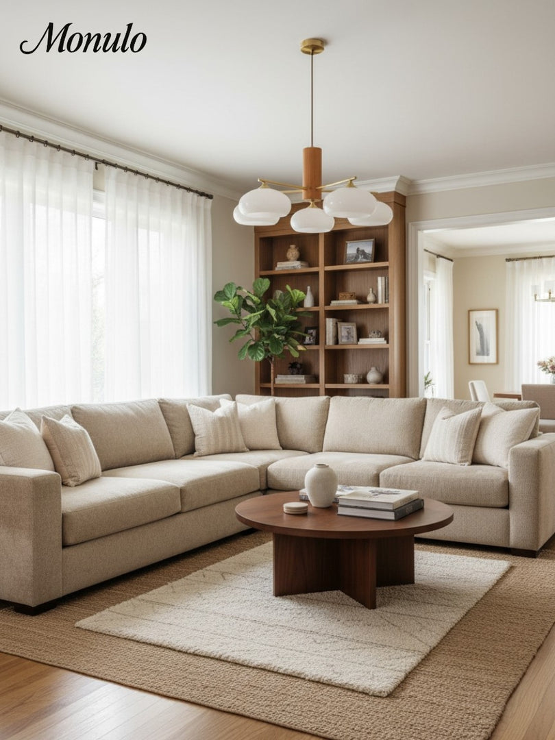 Medieval Log Style Vintage Glass Chandelier