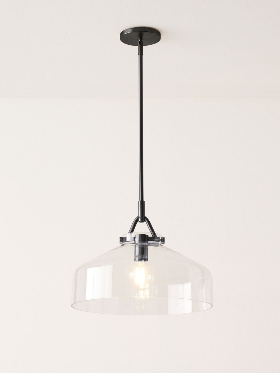 Hanton Nordic Metal Henry Pendant Light - Minimalist Glass And Metal Shade