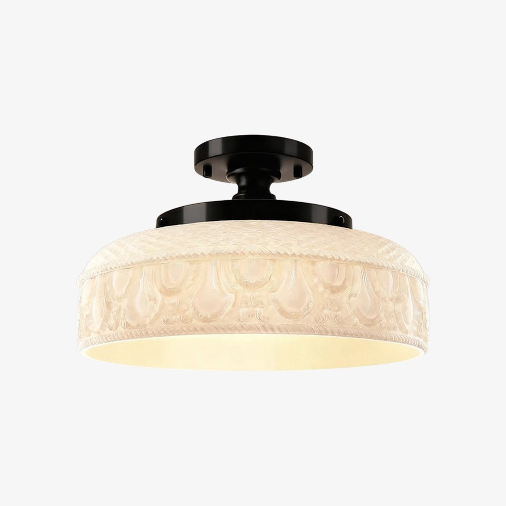 Verdoma Modern Glass Pendant - Minimalist Arc Pendant Light for Kitchen Islands and Dining Areas