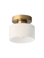 Load image into Gallery viewer, Nordic Morandi Cylinder Glass Ceiling Light – Colorful Fixture For Hallways
