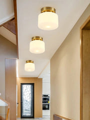 Minimalist Flush Mount Ceiling Light – Classic Shape For Hallway Use