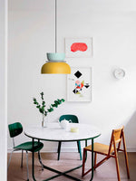 Load image into Gallery viewer, Macaron Acrylic Colorful Bowl Shade Pendant Light
