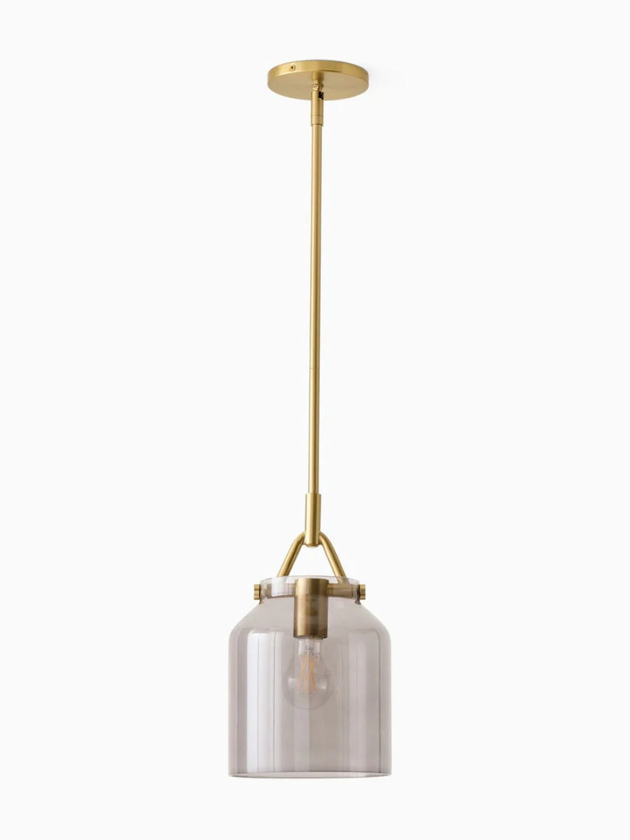 Hanton Nordic Metal Henry Pendant Light - Minimalist Glass And Metal Shade