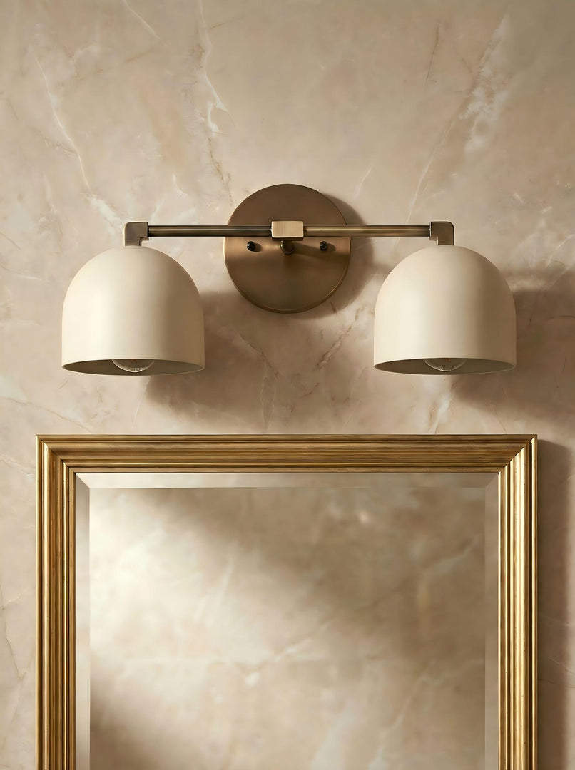 Metio Dome Vanity Wall Light – Mid-Century Fixture for Bathroom