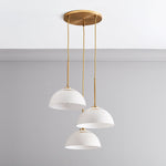 Load image into Gallery viewer, Parvion 3 Light Dome Chandelier - Modern Metal Chandelier For Dining
