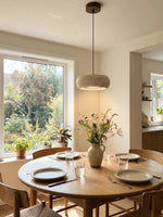 Load image into Gallery viewer, Travertine Drum Pendant Lamp