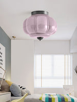 Load image into Gallery viewer, Retro Milk Semi Flush Mount Eloise Ceiling Light
