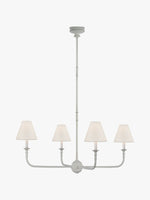 Load image into Gallery viewer, Sleek Chandelier Featuring Layered Linear Silhouette
