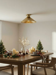 Aurenza Modern Industrial Flush Mount – Elegant Ceiling Lamp for Residential Interiors