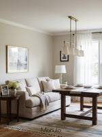Load image into Gallery viewer, Fabric Shade Pendant Light - Linear Hanging Lamp for Kitchen Island
