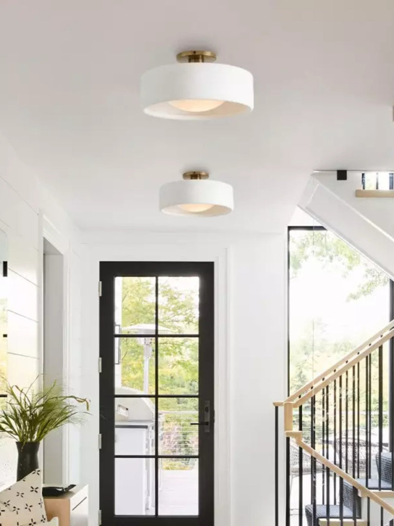 Modern Porcelain Flush Mount Ceiling Light