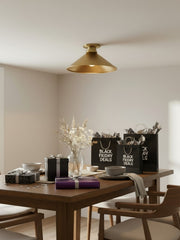 Aurenza Modern Industrial Flush Mount – Elegant Ceiling Lamp for Residential Interiors