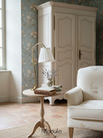 Load image into Gallery viewer, Luvora Fabric Drum Table Lamp - Pleated Shade Retro Design For Bedroom

