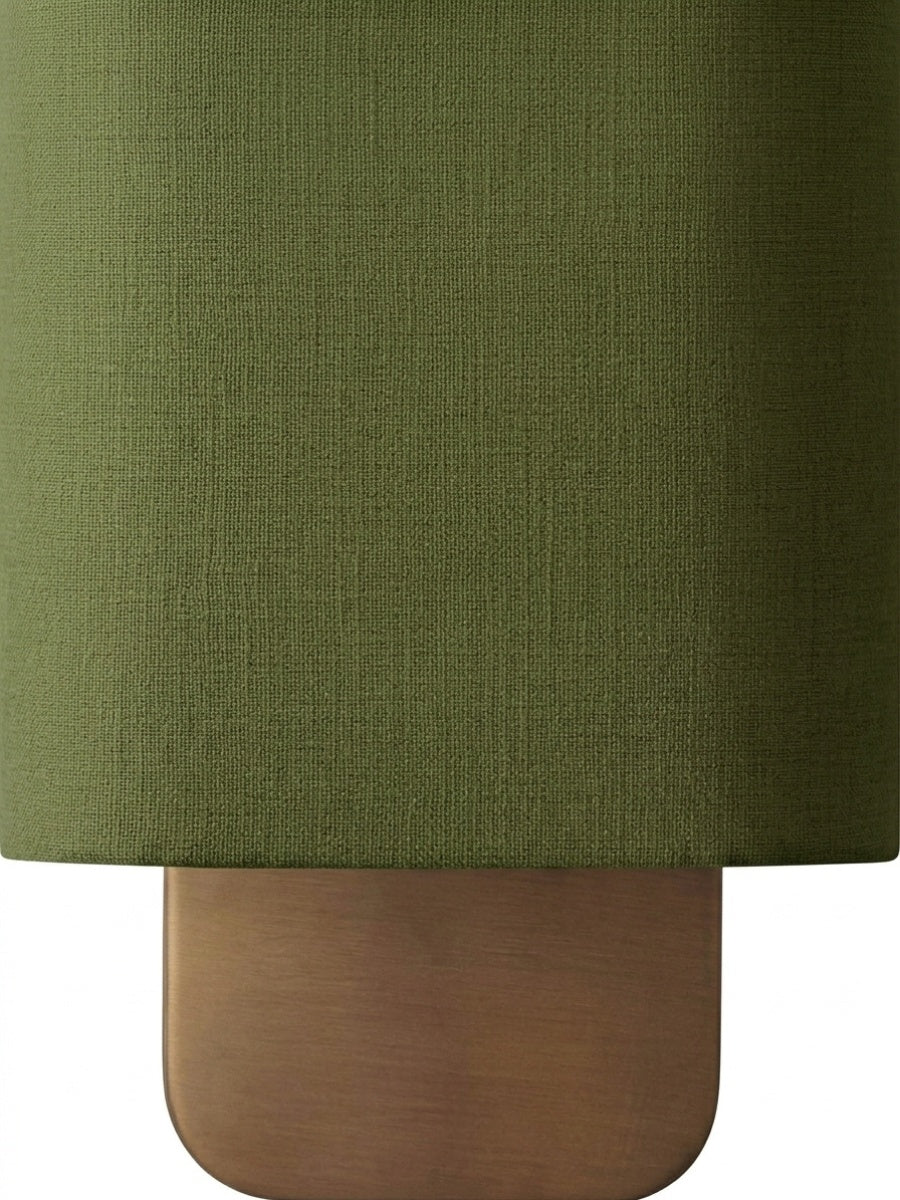 Nolvara Aleena Soft Fabric Luxe Metal Fabric Wall Sconce for Bedroom Reading Light