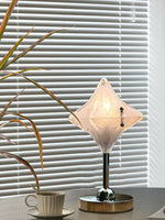 Load image into Gallery viewer, Art Deco Star Table Lamp - Frosted Glass Light for Modern Bedrooms - Astris Lyra
