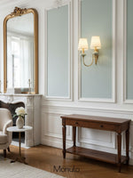 Load image into Gallery viewer, Classic Fabric Shade Sconce – Ceramic Wall Light for Hallway or Bedroom
