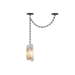 Bild in Gallery-Viewer laden, Frosted Cylinder Shade Chain Hardwired Chandelier