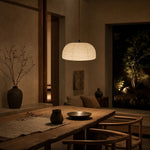 Load image into Gallery viewer, Gathered Fabric Pendant Lamp with Botanical Pattern Option