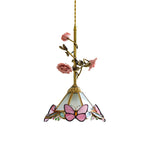 Cargar imagen en el visor de la Galería, Lámpara colgante de cristal rosa Lalique
