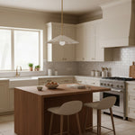 Charger l'image dans la visionneuse de galerie, Suspension à Hauteur Réglable Mivie - Design Moderne en Verre Ondulé pour Salles à Manger et Cuisines