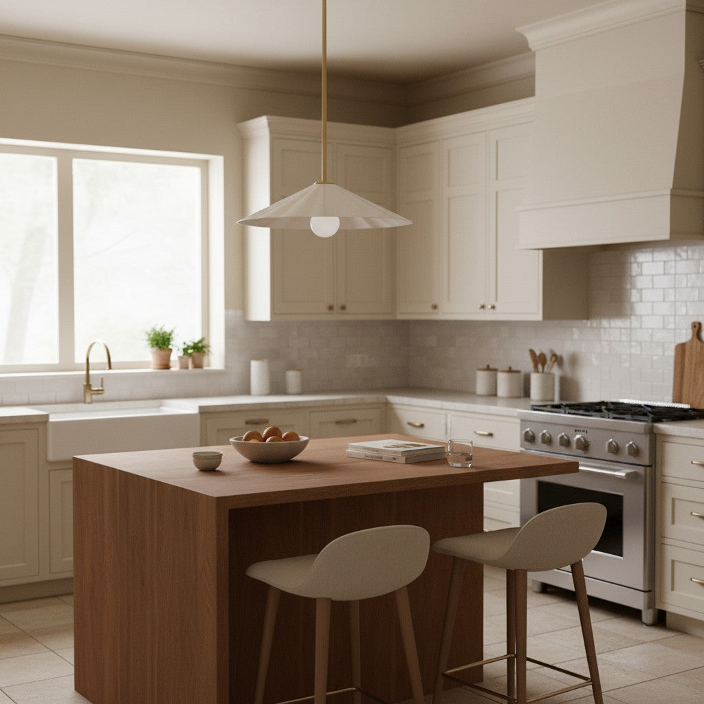 Suspension à Hauteur Réglable Mivie - Design Moderne en Verre Ondulé pour Salles à Manger et Cuisines