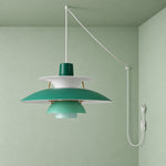 Bild in Gallery-Viewer laden, Modern Multilayer Colorful Plug‑in Swag Pendant Light - Metal Hanging Lamp