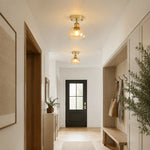 Bild in Gallery-Viewer laden, Glass ceiling lights along a hallway
