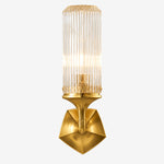 Cargar imagen en el visor de la Galería, Ridged Shade Armed Cup Metal Plate Wall Light