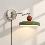 Cargar imagen en el visor de la Galería, Adjustable Chrome Disc Plug-In Wall Lamp