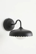Load image into Gallery viewer, Rayla Outdoor Wall Sconce Light – Scallop Edge Modern Metal Design for Porch
