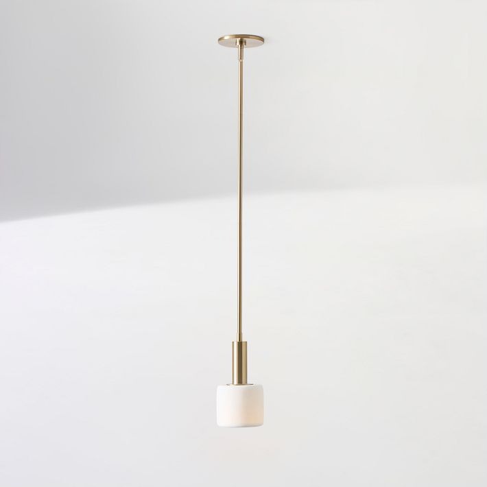 Cerova Contemporary Minimalist and Elegant Pendant – Ivory Porcelain Shade Light for Kitchen Island & Bedroom