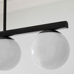 Cargar imagen en el visor de la Galería, Lámpara de techo redonda Brelia - Lámpara de techo moderna con forma de globo de cristal lechoso
