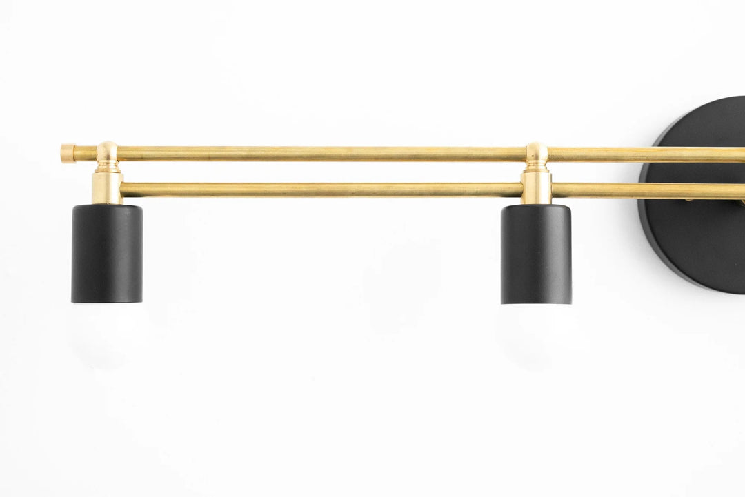 Mobilux Line Modern Vanity Light - Bathroom Wall Fixture in Art Deco Style