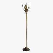 Vintage Brass Wheat Floor Candle Holder