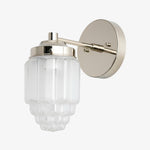 Bild in der Galerieansicht laden, Tierlux Glass Vanity Light - Art Deco Bathroom Fixture with Skyscraper Shades
