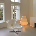 Load image into Gallery viewer, Japanese Wabi Sabi White Rice Paper Table Lamp