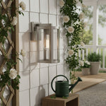 Load image into Gallery viewer, Shieldra Stainless Steel Outdoor Wall Lamp - Clear Glass Cage Waterproof Modern Sconce for Patio